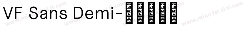 VF Sans Demi字体转换